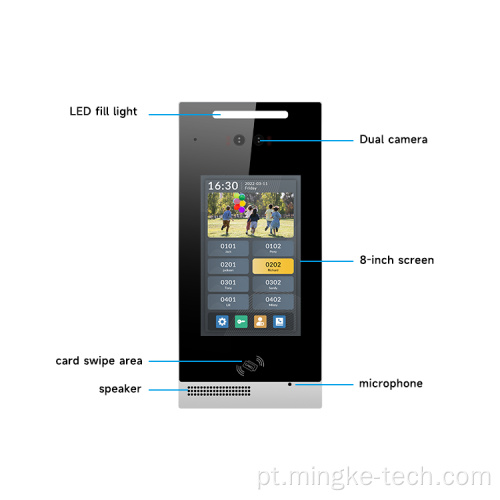 Porta de vídeo Phone Lock Lock Doorbell Intercom System